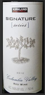 2012 Kirkland Signature Series Columbia Valley Red