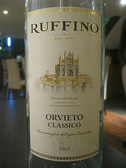 [Ital] RUFFINO Orvietto Classico 2013 – Brasserie Fish, Brighton Marina {£17.95} (5.03.15)