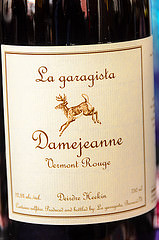 La garagiste Damejeanne Vermont Rouge wine