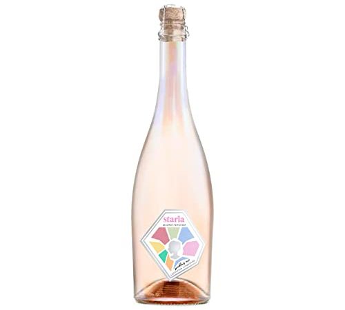 Starla Wines Non-Alcoholic Sparkling Rosé [750ml, 1-Pack] – Sugar-Free, Low Carb, 5 Calories | New Mom Approved | Award-Winning Botanically Infused with an Effervescent and Dry Finish