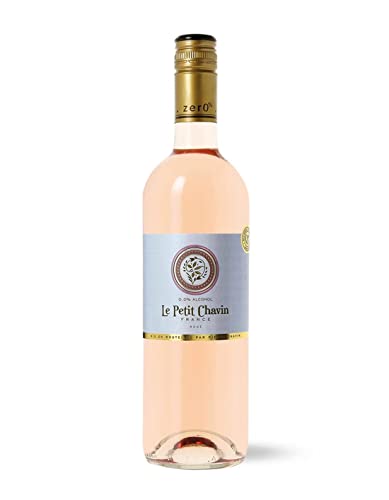 Le Petit Chavin Rose Dealcoholized 0.0{242cb032958b6afdab6dfce0d3fbcd4d1271af951227e9e918022bc1c5f4275c} Non-Alcoholic Rose From France 750ml, Vegan (1 Bottle)