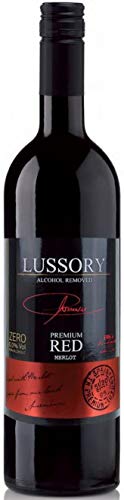 Lussory Premium Merlot Alcohol Removed 0.0{242cb032958b6afdab6dfce0d3fbcd4d1271af951227e9e918022bc1c5f4275c} Dealcoholized Red Alternative From Spain, Low Calories, Low Sugar, Halal Certified (750ml, 1 Bottle)