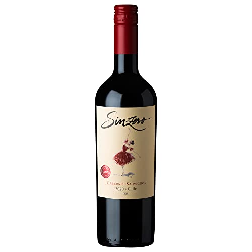 SINZERO Cabernet Sauvignon – Premium Non Alcoholic Red Wine Low Calories, Vegan Suitable , 25.4 FlOz