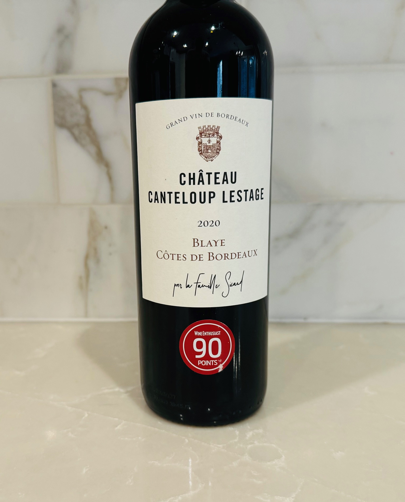 2020 Chateau Canteloup Lestage Blaye Cotes de Bordeaux