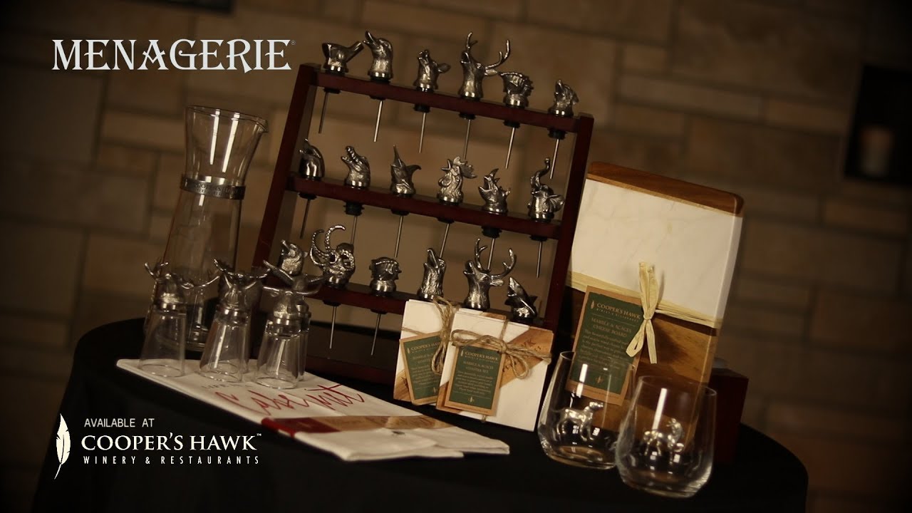 Menagerie Premium Wine Accessories & Gifts ~ Available at Cooper's Hawk Winery & Restaurants