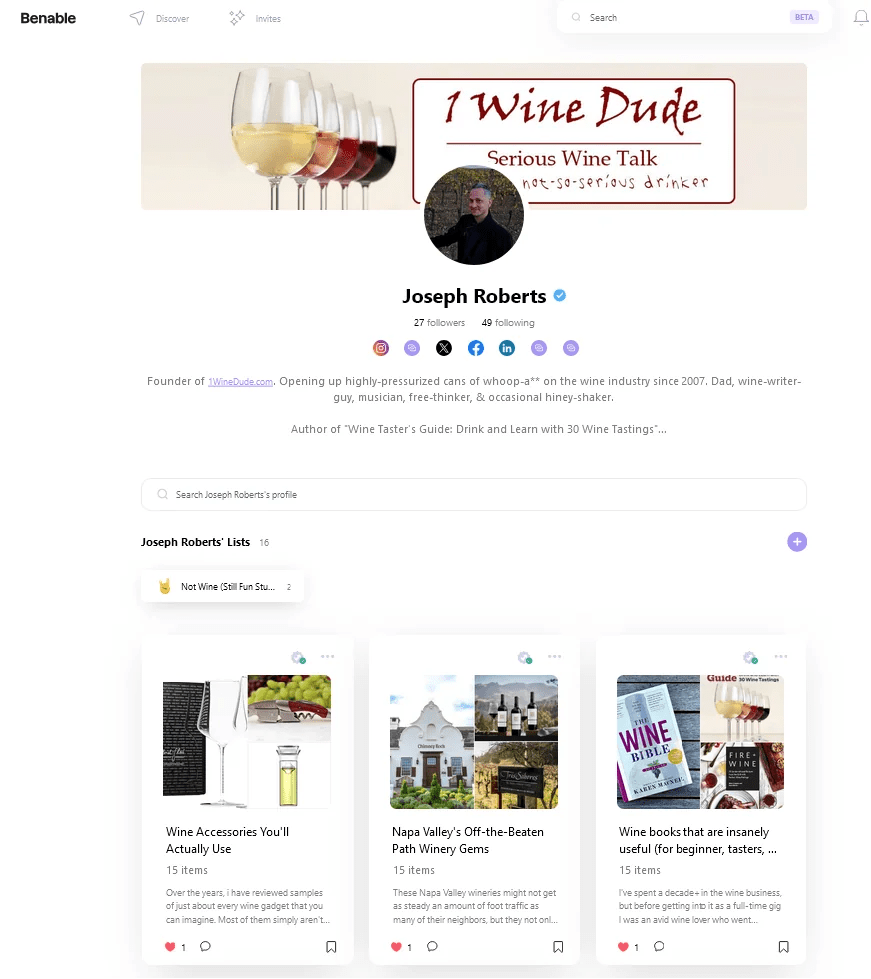 Ready, Willing, and Benable | 1 Wine Dude